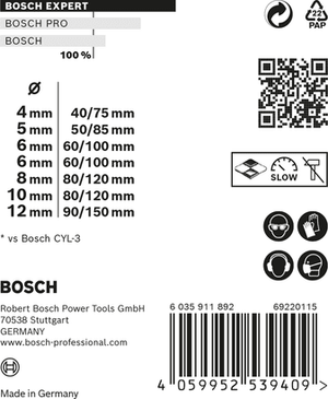 New Genuine Bosch 2608900645 EXPERT CYL-9 Multi Construction Bit Set For impact