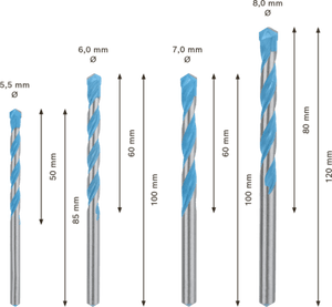 New Genuine Bosch 2608900646 EXPERT CYL-9 Multi Construction Bit Set For impact