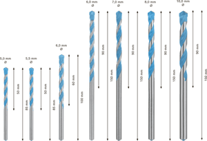 New Genuine Bosch 2608900648 EXPERT CYL-9 Multi Construction Bit Set For impact