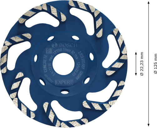 New Genuine Bosch 2608900651 EXPERT Concrete Grinding Heads