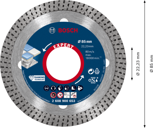 New Genuine Bosch 2608900653 EXPERT HardCeramic Discs