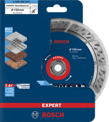 New Genuine Bosch 2608900661 EXPERT MultiMaterial Discs For large angle