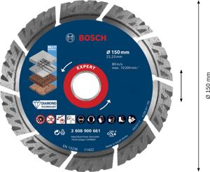New Genuine Bosch 2608900661 EXPERT MultiMaterial Discs For large angle