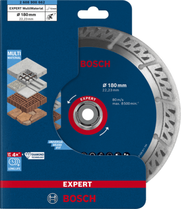 New Genuine Bosch 2608900662 EXPERT MultiMaterial Discs For large angle