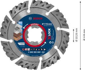 New Genuine Bosch 2608900669 EXPERT MultiMaterial X-LOCK Discs