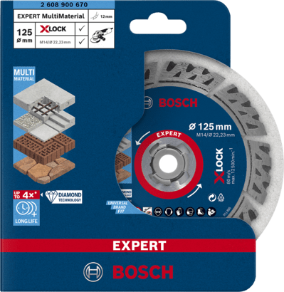 New Genuine Bosch 2608900670 EXPERT MultiMaterial X-LOCK Discs