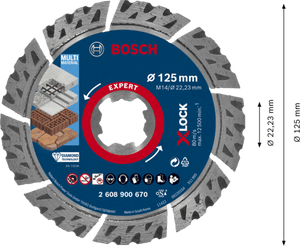 New Genuine Bosch 2608900670 EXPERT MultiMaterial X-LOCK Discs