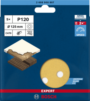 New Genuine Bosch 2608900807 EXPERT C470 Sandpaper For random orbital sanders,