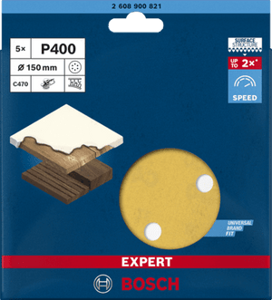 New Genuine Bosch 2608900821 EXPERT C470 Sandpaper For random orbital sanders,