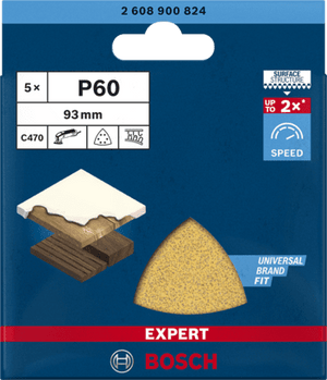New Genuine Bosch 2608900824 EXPERT C470 Sandpaper For delta sanders