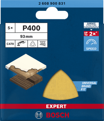 New Genuine Bosch 2608900831 EXPERT C470 Sandpaper For delta sanders