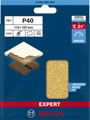 New Genuine Bosch 2608900890 EXPERT C470 Sandpaper For orbital sanders