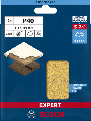 New Genuine Bosch 2608900890 EXPERT C470 Sandpaper For orbital sanders