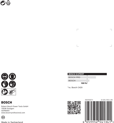 New Genuine Bosch 2608900916 EXPERT C470 Sandpaper For random orbital sanders,