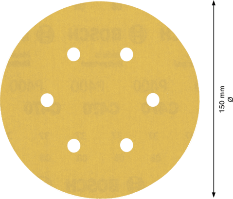 New Genuine Bosch 2608900925 EXPERT C470 Sandpaper For random orbital sanders,