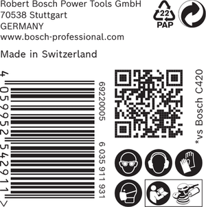 New Genuine Bosch 2608900953 EXPERT C470 Sandpaper For rotary drills/drivers