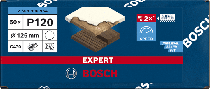 New Genuine Bosch 2608900954 EXPERT C470 Sandpaper For rotary drills/drivers