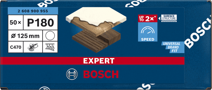 New Genuine Bosch 2608900955 EXPERT C470 Sandpaper For rotary drills/drivers