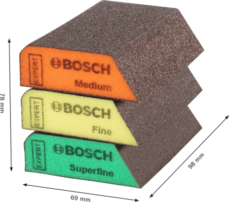 New Genuine Bosch 2608901174 EXPERT Combi Blocks For hand sanding