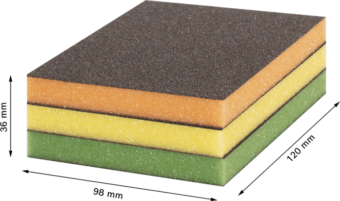 New Genuine Bosch 2608901176 EXPERT Flex Pads For hand sanding