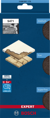 New Genuine Bosch 2608901177 EXPERT Standard Blocks For hand sanding