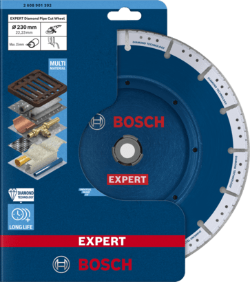 New Genuine Bosch 2608901392 EXPERT Diamond Pipe Cut Wheel