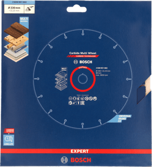 New Genuine Bosch 2608901682 EXPERT Carbide Multi Wheel Cutting Disc For large