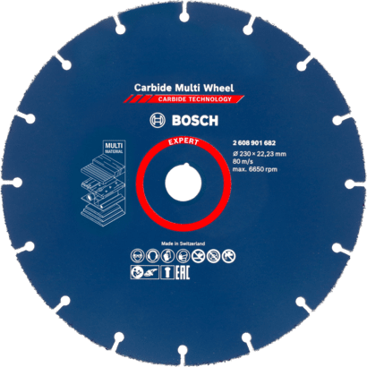 New Genuine Bosch 2608901682 EXPERT Carbide Multi Wheel Cutting Disc For large
