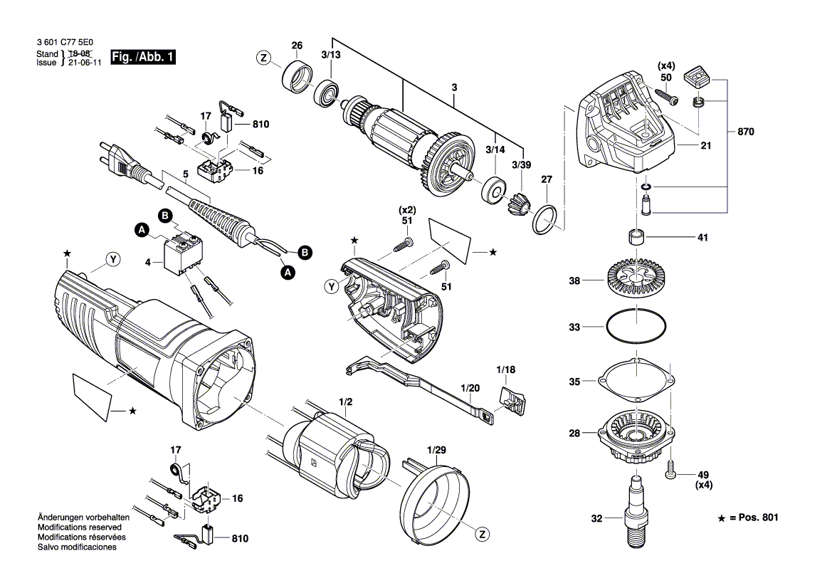New Genuine Bosch 2609000116 Pinion