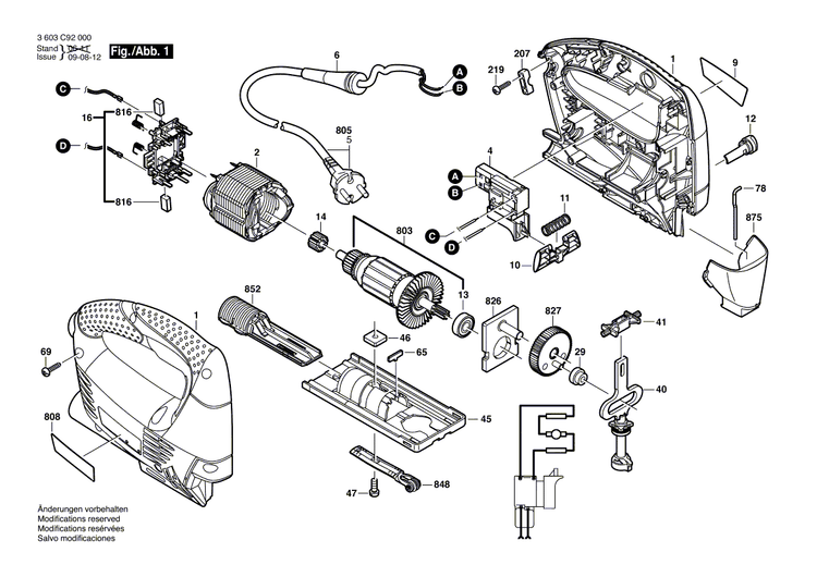 New Genuine Bosch 2609000327 Nameplate