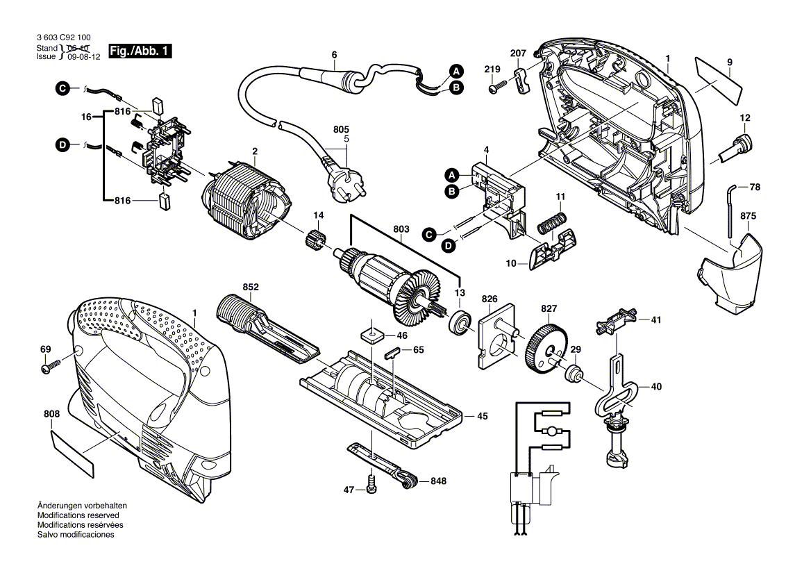 New Genuine Bosch 2609000455 Nameplate