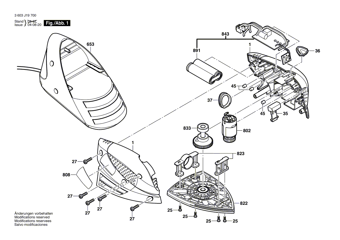 New Genuine Bosch 2609000605 DC motor