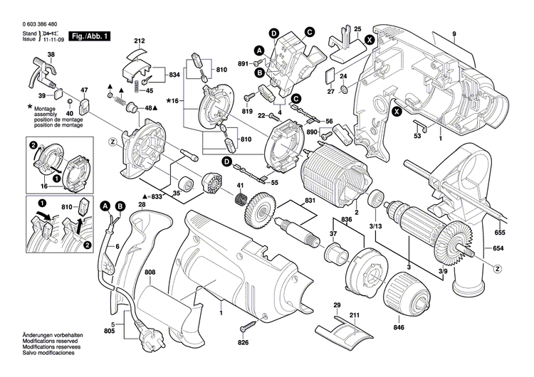 New Genuine Bosch 2609000609 Nameplate
