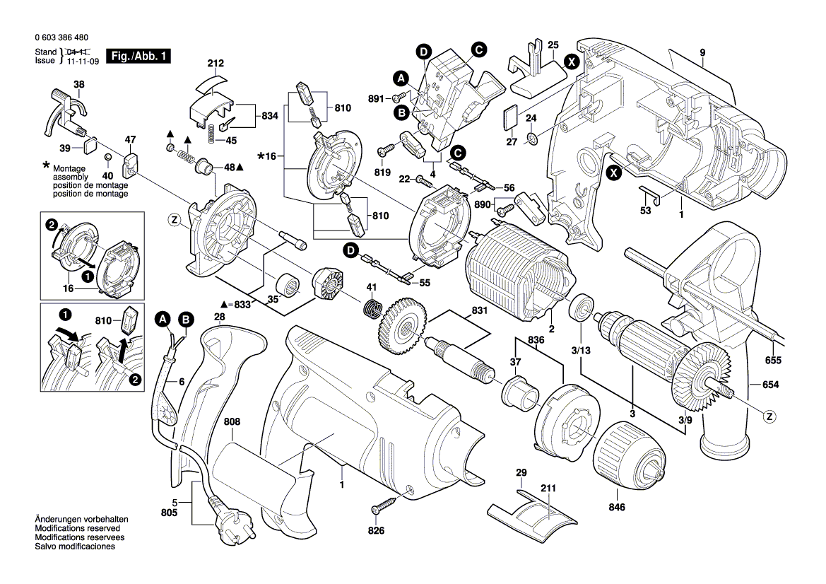 New Genuine Bosch 2609000612 Nameplate