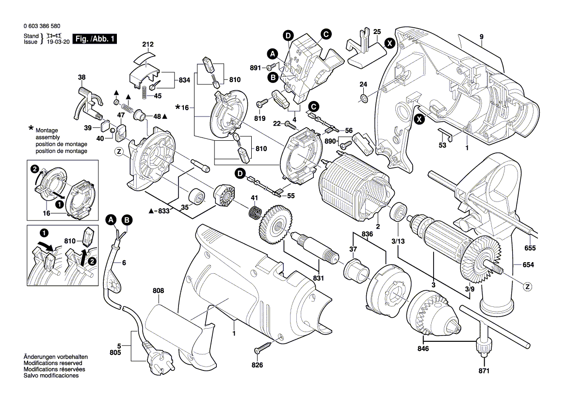 New Genuine Bosch 2609000614 Nameplate