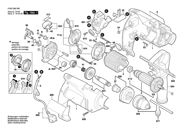 New Genuine Bosch 2609000614 Nameplate