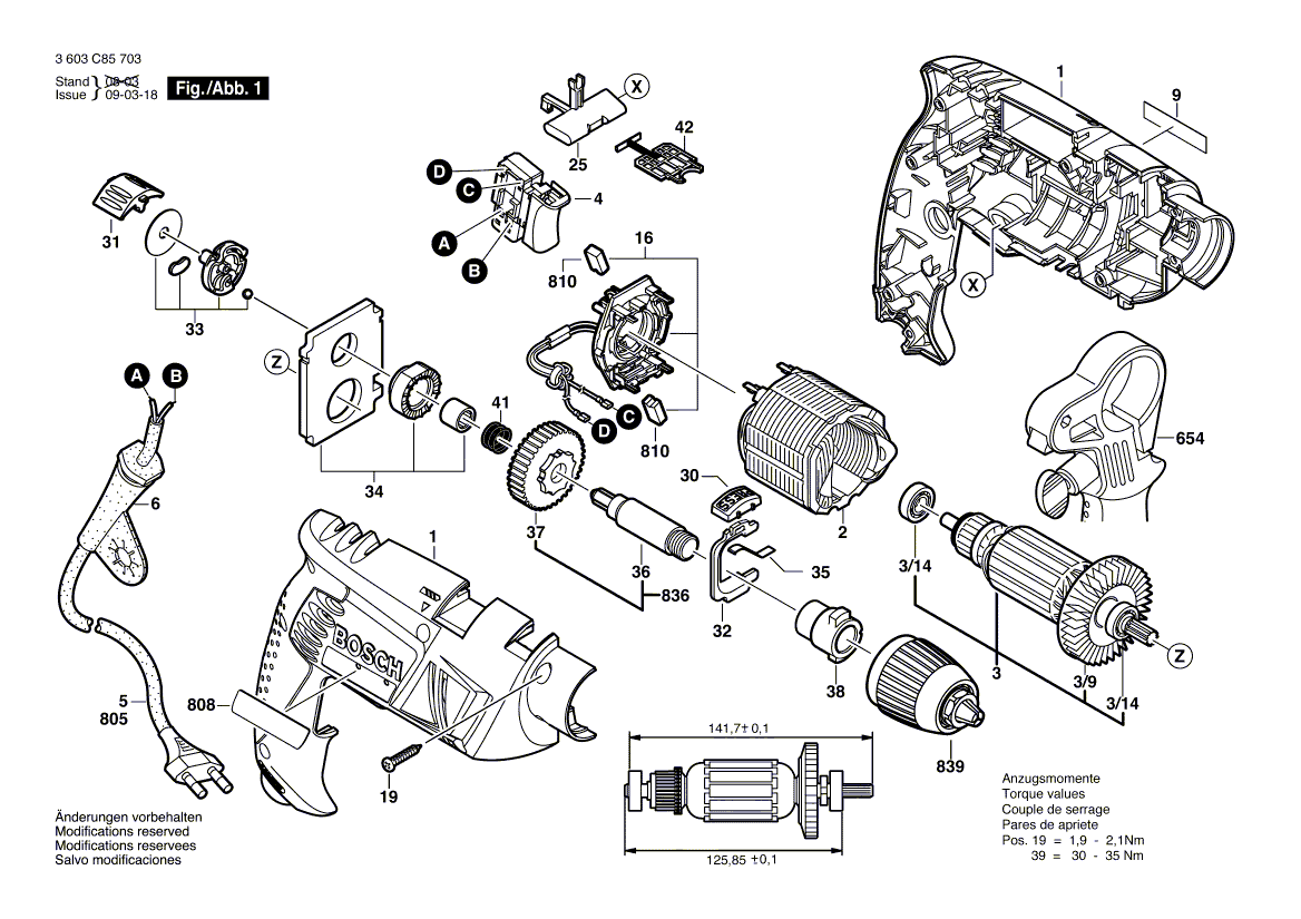 New Genuine Bosch 2609001577 Brush Holder