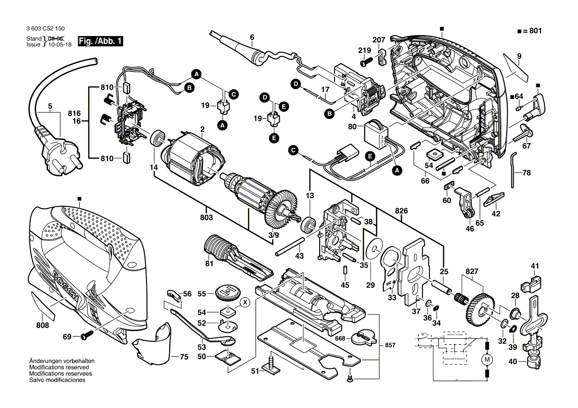 New Genuine Bosch 2609001662 Connecting Cable