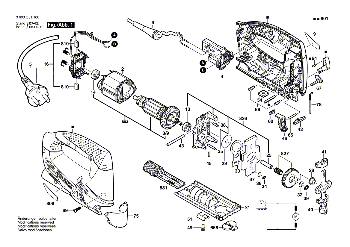New Genuine Bosch 2609001764 Nameplate
