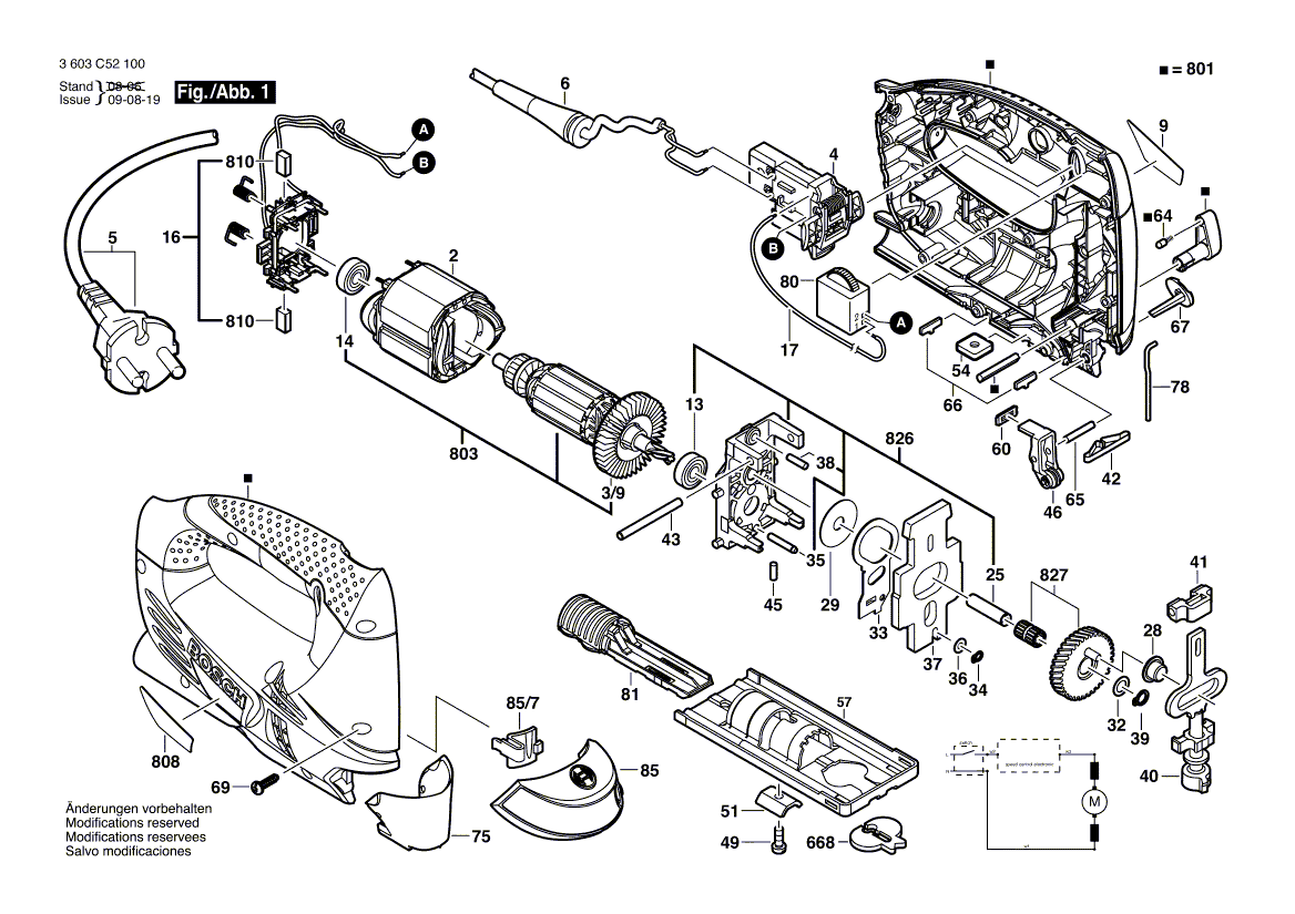 New Genuine Bosch 2609001771 Nameplate