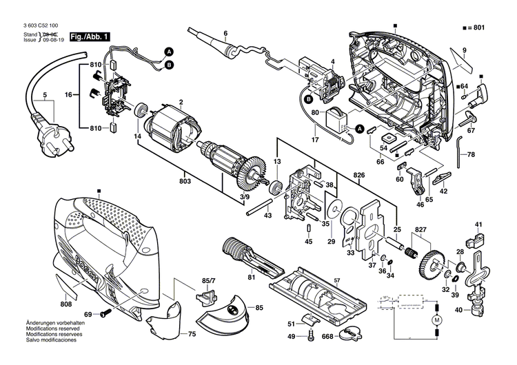 New Genuine Bosch 2609001771 Nameplate