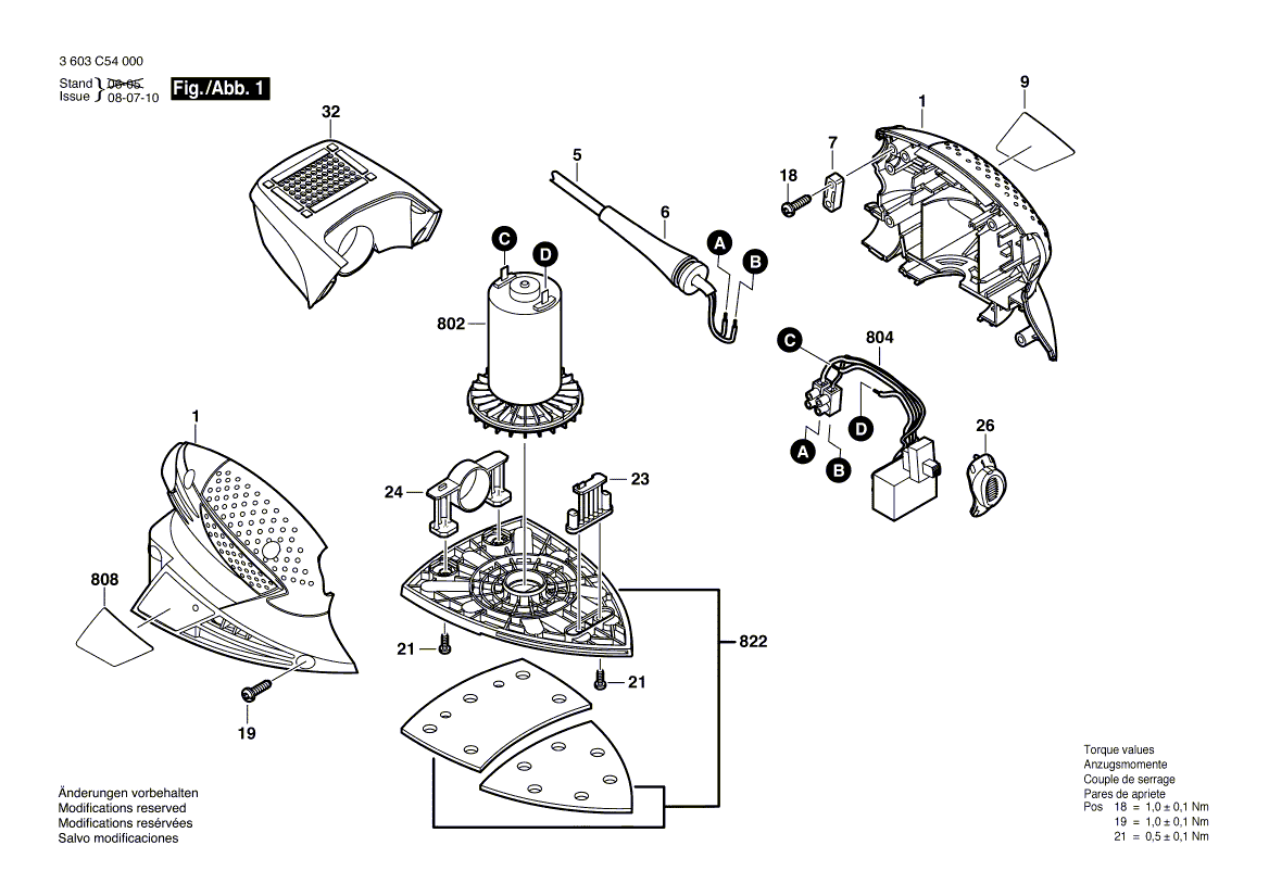 New Genuine Bosch 2609001889 Nameplate