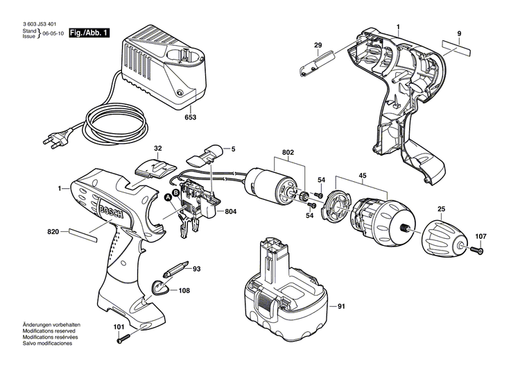 New Genuine Bosch 2609001903 Nameplate