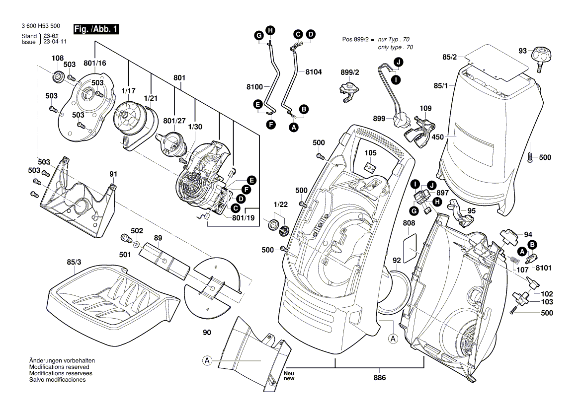 New Genuine Bosch 2609001946 Nameplate