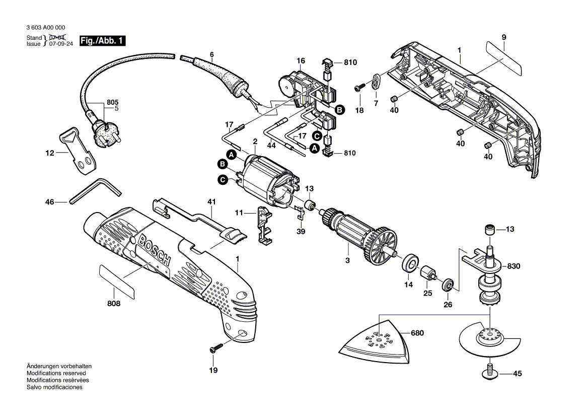 New Genuine Bosch 2609002063 Slider