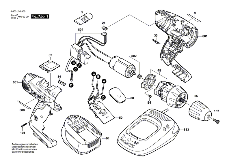 New Genuine Bosch 2609002087 Keyless Chuck