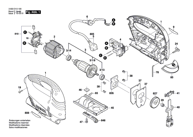 New Genuine Bosch 2609002165 Base Plate