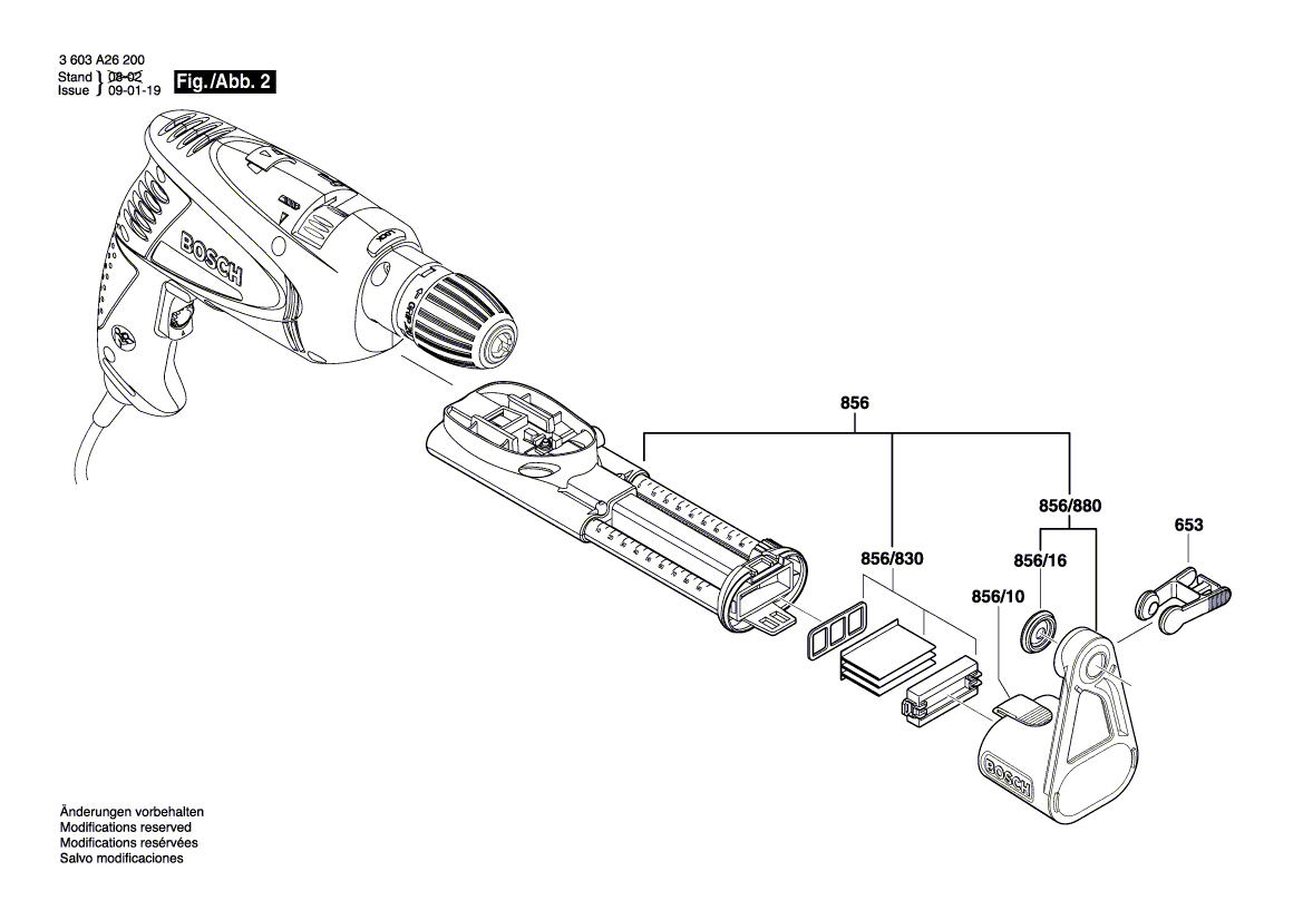 New Genuine Bosch 2609002255 Bearing Bracket