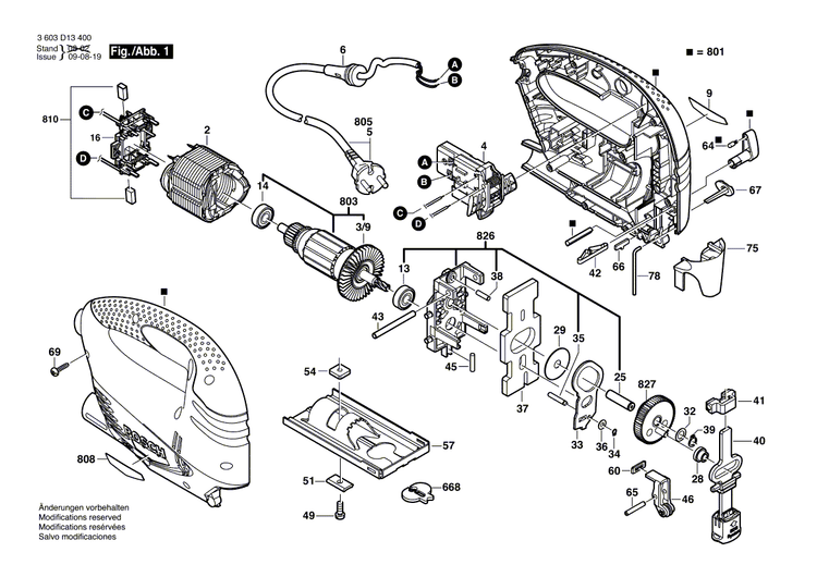 New Genuine Bosch 2609002376 Nameplate