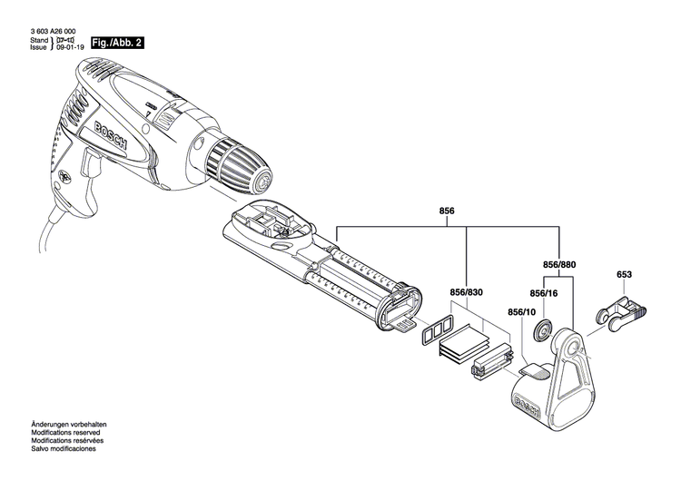 New Genuine Bosch 2609002442 Spindle